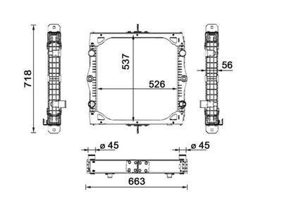 Radiators, Motora dzesēšanas sistēma MAHLE CR 114 000S