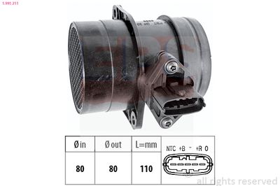 Gaisa masas mērītājs EPS 1.991.311