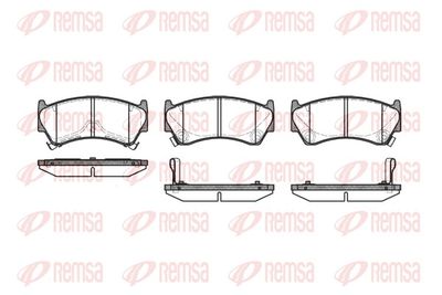 Bremžu uzliku kompl., Disku bremzes REMSA 0592.12