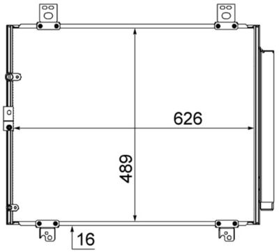 Конденсатор, кондиционер MAHLE AC 866 000S