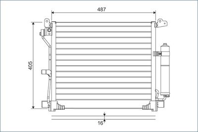 Kondensators, Gaisa kond. sistēma VALEO 822579