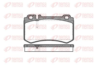 Bremžu uzliku kompl., Disku bremzes REMSA 0993.00
