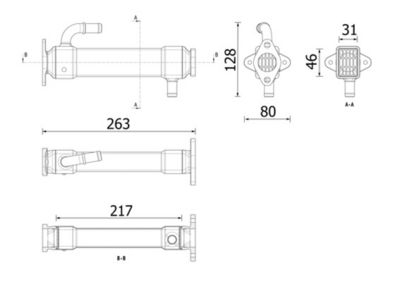 Radiators, Izplūdes gāzu recirkulācija MAHLE CE 46 000P