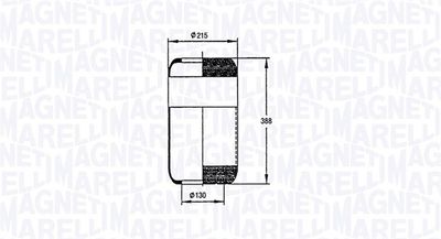 Pneimoatsperes spilvens, Pneimopiekare MAGNETI MARELLI 030607020056