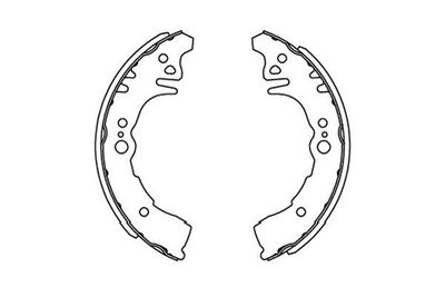 Bremžu loku komplekts KAVO PARTS KBS-9917