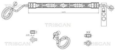 Гидравлический шланг, рулевое управление TRISCAN 8516 29032