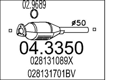 Katalizators MTS 04.3350