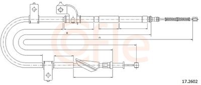 Тросик, cтояночный тормоз COFLE 92.17.2602