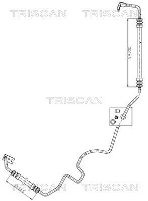 Гидравлический шланг, рулевое управление TRISCAN 8516 24001