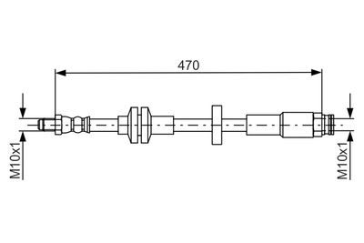Тормозной шланг BOSCH 1 987 481 672