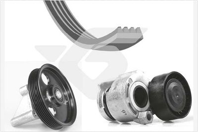 Ķīļrievu siksnu komplekts HUTCHINSON KHV 209