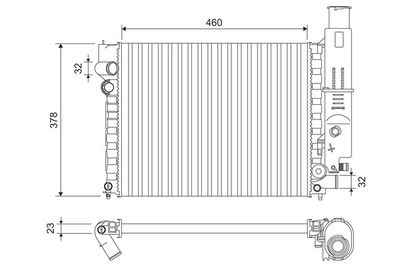 Радиатор, охлаждение двигателя VALEO 810915