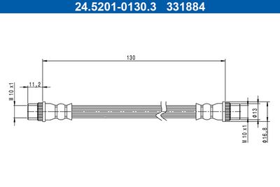 Тормозной шланг ATE 24.5201-0130.3