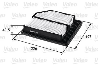 Gaisa filtrs VALEO 585253