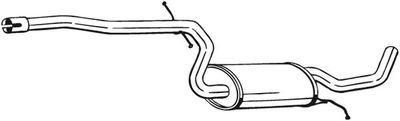 Vidurinis duslintuvas BOSAL 283-631