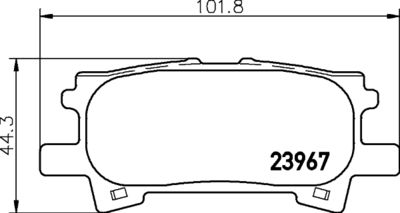 Bremžu uzliku kompl., Disku bremzes HELLA PAGID 8DB 355 010-621