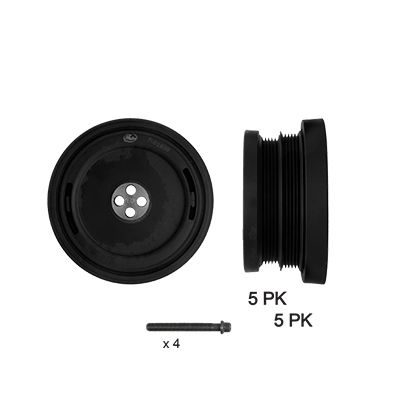 Ременный шкив, коленчатый вал GATES TVD1038A