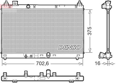 Radiators, Motora dzesēšanas sistēma DENSO DRM40057