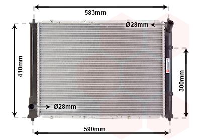 Radiators, Motora dzesēšanas sistēma VAN WEZEL 02002149