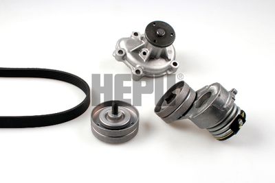 Ūdenssūknis + ķīļrievu siksnas komplekts HEPU PK03263