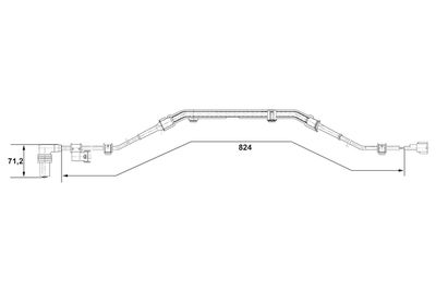 Датчик, частота вращения колеса BOSCH 0265001276