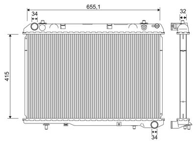 Radiators, Motora dzesēšanas sistēma VALEO 701275