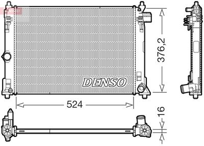 Radiators, Motora dzesēšanas sistēma DENSO DRM50130