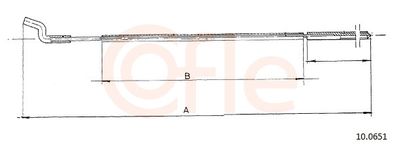 Тросик газа COFLE 92.10.0651