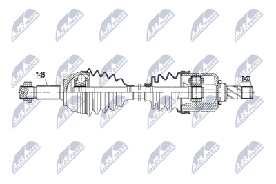półoś napędowa NTY NPW-DW-067