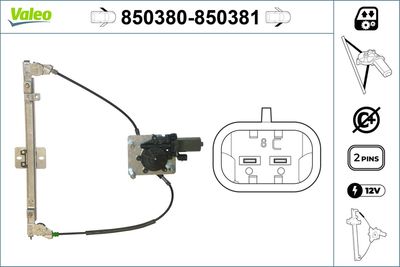 Стеклоподъемник VALEO 850380
