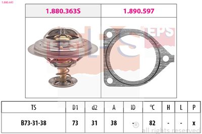Термостат, охлаждающая жидкость EPS 1.880.441