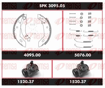 Bremžu komplekts, Trumuļu bremzes REMSA SPK 3095.05