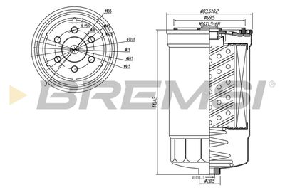 Топливный фильтр BREMSI FE0827