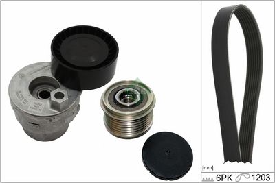Ķīļrievu siksnu komplekts Schaeffler INA 529 0009 23