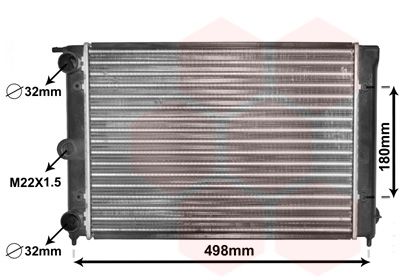 Radiators, Motora dzesēšanas sistēma VAN WEZEL 58002039