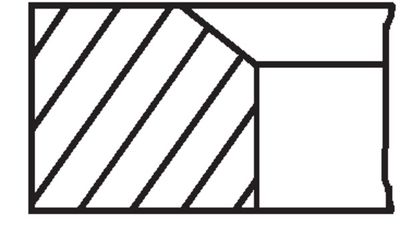Комплект поршневых колец MAHLE 037RS100110N0