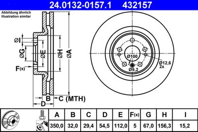 Тормозной диск ATE 24.0132-0157.1