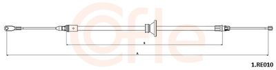 Тросик, cтояночный тормоз COFLE 92.1.RE010