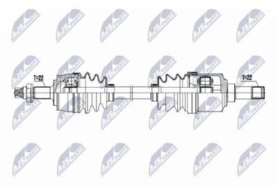 Piedziņas vārpsta NTY NPW-FT-105