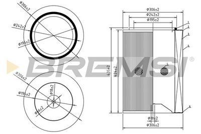 Воздушный фильтр BREMSI FA2213