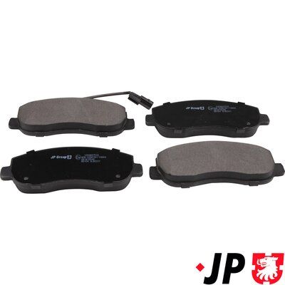 Bremžu uzliku kompl., Disku bremzes JP GROUP 1263607510