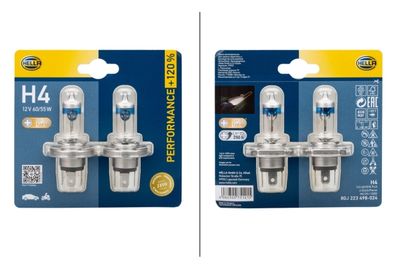 Лампа накаливания, фара дальнего света HELLA 8GJ 223 498-024