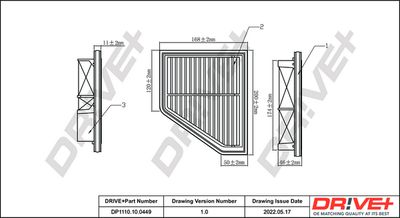 Gaisa filtrs Dr!ve+ DP1110.10.0449