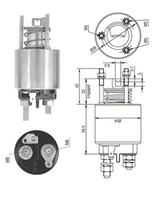 Ievilcējrelejs, Starteris MAGNETI MARELLI 940113050484