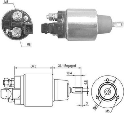 Ievilcējrelejs, Starteris MAGNETI MARELLI 940113050468