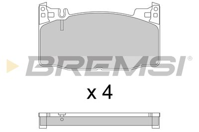 klocki ham. ceramiczne MERCEDES-BENZ BREMSI BP3783CE