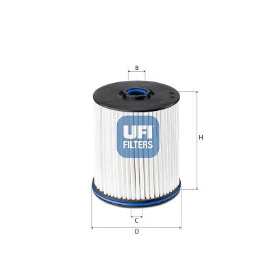 Degvielas filtrs UFI 26.E2X.02