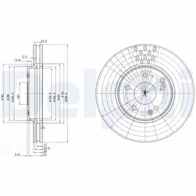 Тормозной диск DELPHI BG3396