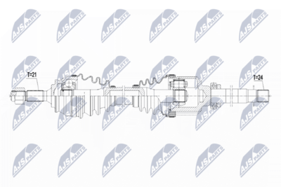 Приводной вал NTY NPW-PE-047