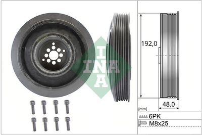 Комплект ременных шкивов, коленчатый вал Schaeffler INA 544 0102 20